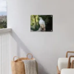 Arend - Hout - Wit - Planten tuinposter los doek klein -sfeer8