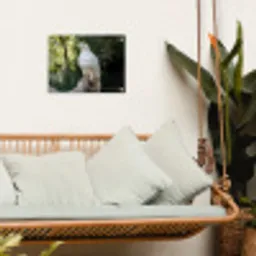 Arend - Hout - Wit - Planten tuinposter los doek klein -sfeer7