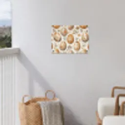 Paaseieren - Bruin - Bloemen tuinposter los doek klein -sfeer8