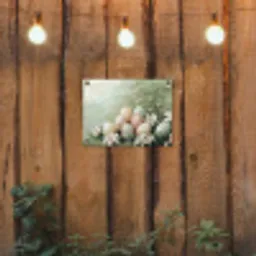 Paaseieren - Pasteltinten - Bloemen tuinposter los doek klein -sfeer1