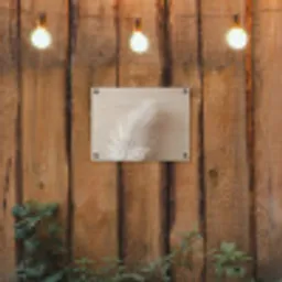 Veer - Minimalistisch - Roze tuinposter los doek klein -sfeer1