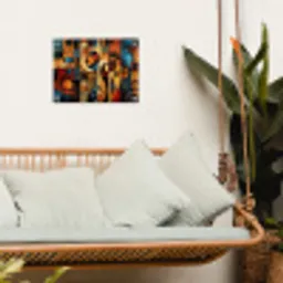 Figuren - Abstract - Symbolen tuinposter los doek klein -sfeer7