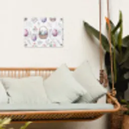 Bloemen - Paaseieren - Patroon tuinposter los doek klein -sfeer7