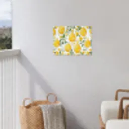 Bloemen - Paaseieren - Geel tuinposter los doek klein -sfeer8