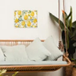 Bloemen - Paaseieren - Geel tuinposter los doek klein -sfeer7
