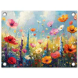 Bloemen - Natuur - Botanisch - Kunst tuinposter los doek klein -3d
