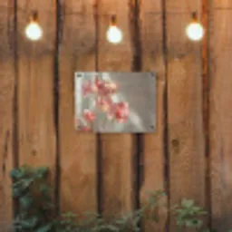 Bloemen - Stelen - Roze - Schaduw tuinposter los doek klein -sfeer1