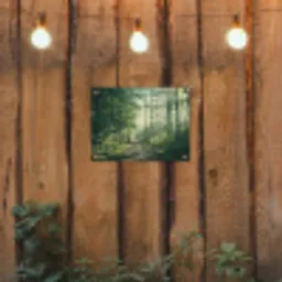 Bos - Pad - Zon - Bomen - Groen - Natuur tuinposter los doek klein -sfeer1