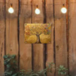 Goud - Boom - Abstract - Modern tuinposter los doek klein -sfeer1