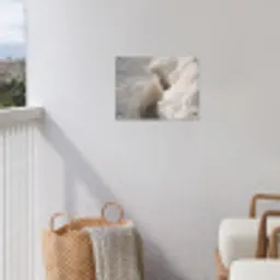 Kloof - Wit - Sneeuw tuinposter los doek klein -sfeer8