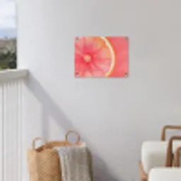 Grapefruit - Roze - Levendig tuinposter los doek klein -sfeer8
