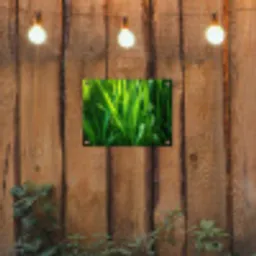 Grassprieten - Lichtinval - Groen tuinposter los doek klein -sfeer1