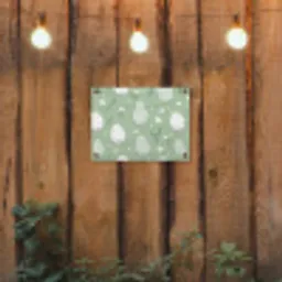 Groen - Eieren - Patroon tuinposter los doek klein -sfeer1