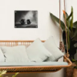 Halter - Gewichten - Zwart tuinposter los doek klein -sfeer7