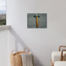 Hamer - Schilderij - Gereedschap tuinposter los doek klein -sfeer8