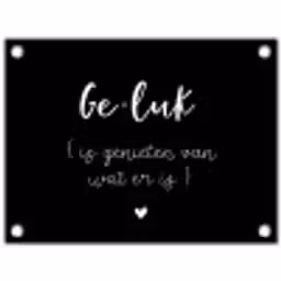 Geluk definitie - Quotes - Geluk is genieten van wat er is - Woordenboek - Tekst tuinposter los doek klein -3d