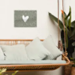Hart - Design - Liefde tuinposter los doek klein -sfeer7