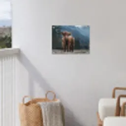Hooglander in de Bergen tuinposter los doek klein -sfeer8