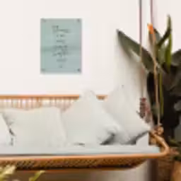 Thuis is het plekje waar de liefde woont tuinposter los doek klein -sfeer7
