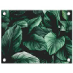 Intrigerende Bladpatronen tuinposter los doek klein -3d