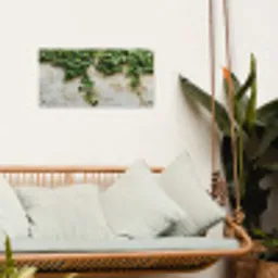 Klimop - Muur - Groen tuinposter los doek klein -sfeer7