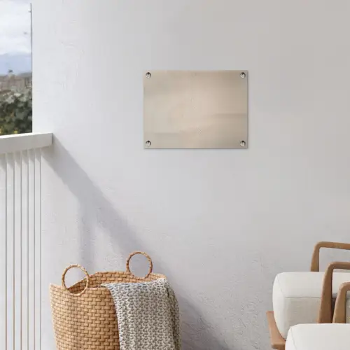 Japandi - Beige - Modern tuinposter los doek klein -sfeer8