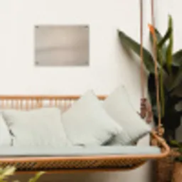Japandi - Beige - Modern tuinposter los doek klein -sfeer7