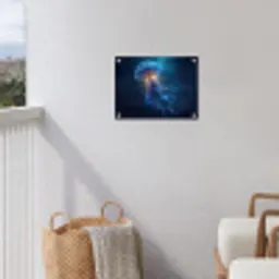 Kwal - Lichtgevend - Tentakels - Blauw tuinposter los doek klein -sfeer8