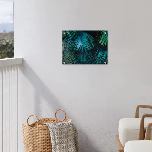 Inductie mat - Jungle - Inductie beschermer - Palmblad - Natuur tuinposter los doek klein -sfeer8