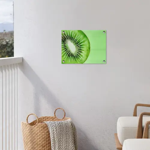 Kiwi - Groen - Fris tuinposter los doek klein -sfeer8