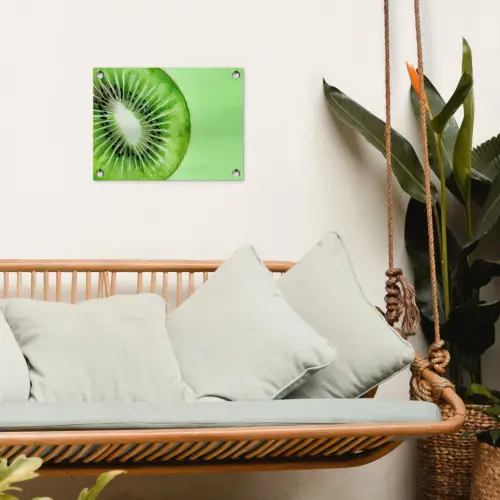 Kiwi - Groen - Fris tuinposter los doek klein -sfeer7