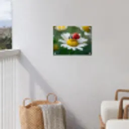 Lieveheersbeestje - Rood - Margriet tuinposter los doek klein -sfeer8