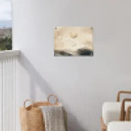 Landschap - Japandi - vogel tuinposter los doek klein -sfeer8