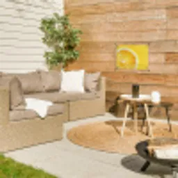 Citroen - Geel - Zonnig tuinposter los doek klein -sfeer4
