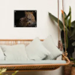 Luipaard in rust tuinposter los doek klein -sfeer7