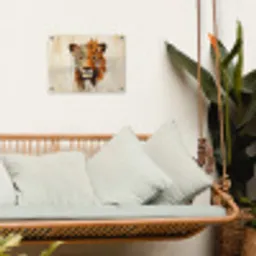 Luipaard - Symmetrisch - Strepen tuinposter los doek klein -sfeer7