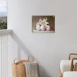 Lelies - Eieren - Pasen tuinposter los doek klein -sfeer8
