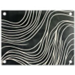 Lijnen - Patroon - Abstract - Wit tuinposter los doek klein -3d