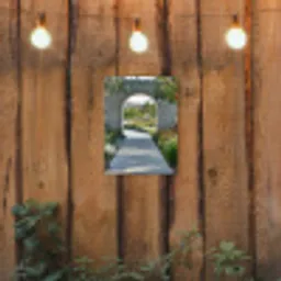 Doorkijk - Pad - Beton - Landschap tuinposter los doek klein -sfeer1
