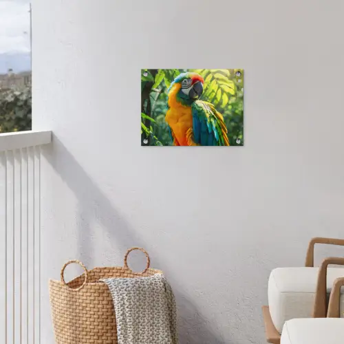 Ara in de Tropen tuinposter los doek klein -sfeer8