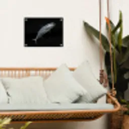 Makreel - Vis - Zwart tuinposter los doek klein -sfeer7