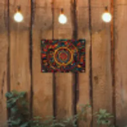 Mandala - Cirkels - Patronen tuinposter los doek klein -sfeer1