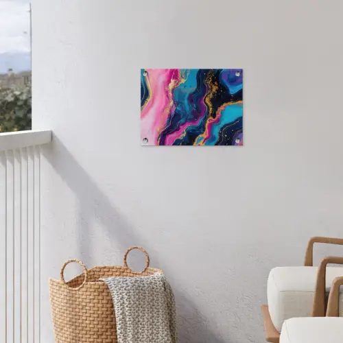 Marmer - Modern - Goud tuinposter los doek klein -sfeer8