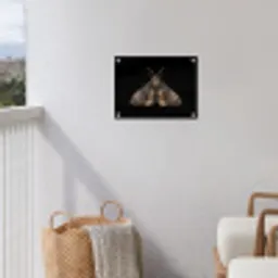 Mot - Bladachtig - Grijs tuinposter los doek klein -sfeer8