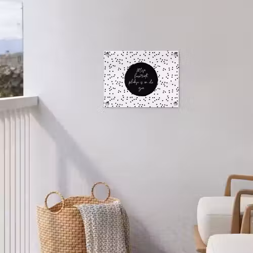 Mijn favoriete plekje is in de zon - Tekst - Zon - Zomer - Quotes tuinposter los doek klein -sfeer8