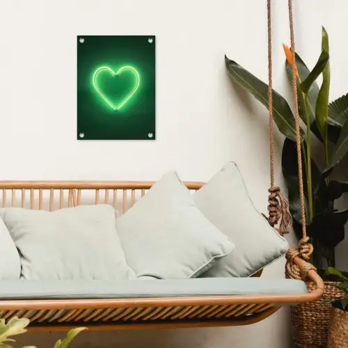 Neon - Groen - Licht tuinposter los doek klein -sfeer7