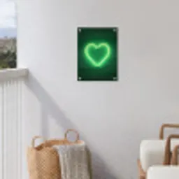 Neon - Groen - Licht tuinposter los doek klein -sfeer8