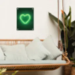 Neon - Groen - Licht tuinposter los doek klein -sfeer7