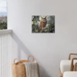 Uil - Tak - Boom - Veren tuinposter los doek klein -sfeer8