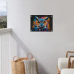 Uil met Intense Blik tuinposter los doek klein -sfeer8